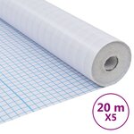 vidaXL Films pour fenêtre dépoli design à rayures PVC