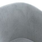 vidaXL Chaise cabriolet gris foncé velours