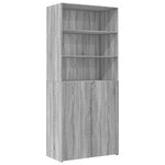 vidaXL Armoire de rangement sonoma gris 80x42 5x225 cm