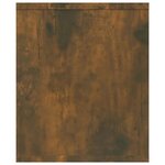 vidaXL Bibliothèque/Meuble TV Chêne fumé 143x30x36cm Bois d'ingénierie