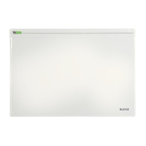 Sachet de 2 pochettes enveloppe à zip Traveller PVC 2/10e, format L Transparent LEITZ