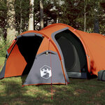 vidaXL Tente de camping tunnel 2 personnes orange imperméable