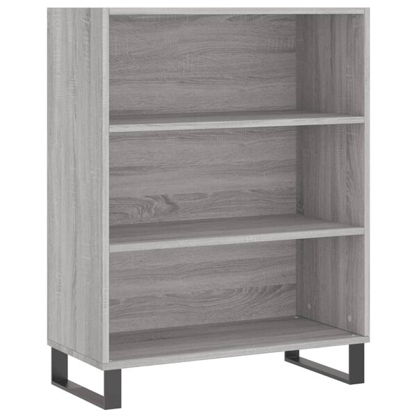 vidaXL Armoire à étagères sonoma gris 69 5x32 5x90cm bois d'ingénierie