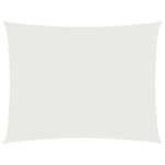 vidaXL Voile de parasol tissu oxford rectangulaire 3 5x4 5 m blanc