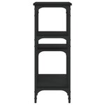 vidaXL Table console noir 80x29x75 cm bois d'ingénierie