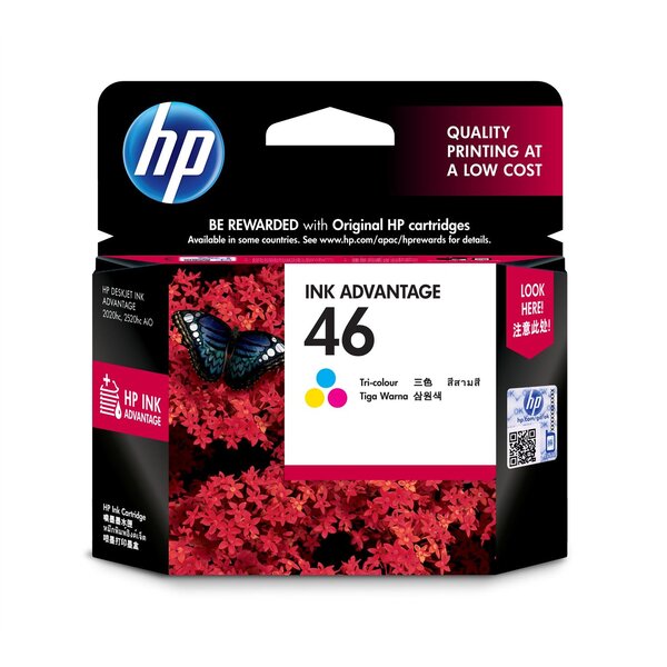 Cartouche d'encre original n° 46 cz638ae 14 ml multicolor hp