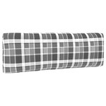 vidaXL Canapé central palette de jardin noir bois de pin imprégné