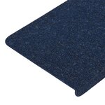 vidaXL Tapis d'escalier auto-adhésifs 15 Pièces 65x24 5x3 5 cm Bleu