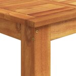 vidaXL Ensemble de bar de jardin 5 Pièces gris bois massif acacia rotin