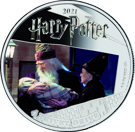 Pièce de monnaie en Argent 5 Dollars g 31.1 (1 oz) Millésime 2021 Harry Potter Samoa 2021