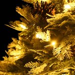 vidaXL Sapin de Noël pré-éclairé et pommes de pin vert 120cm PVC et PE