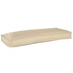 vidaXL Coussin de palette beige 100x40x8 cm en tissu Oxford