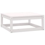 vidaXL Salon de jardin 8 Pièces Blanc Bois de pin massif