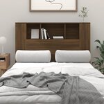 vidaXL Armoire de tête de lit chêne marron 120x18 5x102 5 cm
