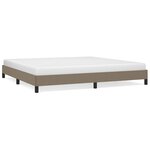 vidaXL Cadre de lit Taupe 200x200 cm Tissu