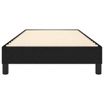 vidaXL Cadre de lit à ressorts noir 90x190 cm tissu
