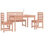 vidaXL Ensemble à manger de jardin 4 Pièces bois massif Douglas