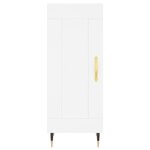 vidaXL Buffet haut Blanc 34 5x34x180 cm Bois d'ingénierie