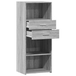 vidaXL Buffet haut sonoma gris 50x42 5x124 cm bois d'ingénierie