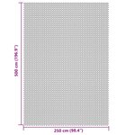 vidaXL Tapis de sol de camping crème 5x2 5 m