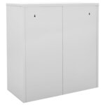 vidaXL Armoires à casiers 2 Pièces Gris clair et vert 90x45x92 5 cm Acier