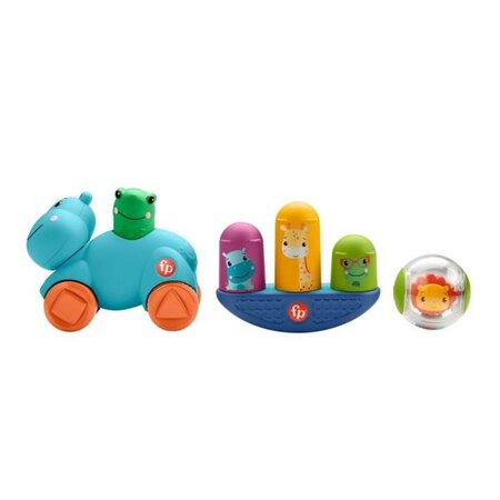 Fisher-price - coffret je fais semblant sélection de jouets d'éveil spécial  motricité globale- jouet d'éveil bébé - des 9 mois - La Poste