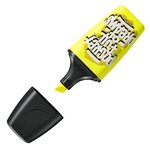 LOT de 10 Surligneur fluorescent Stabilo Boss Mini by Snooze One Mini - Trait entre 2 et 5 mm - Encre à base d'eau - Anti-dessèchement - Jaune