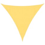 vidaXL Parasol en PEHD triangulaire 3 6x3 6x3 6 m Beige