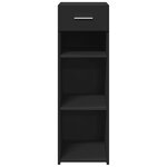 vidaXL Buffet noir 30x42 5x93 cm bois d'ingénierie