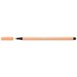 Stylo feutre dessin pen 68  orange clair x 10 stabilo