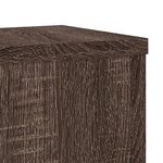 vidaXL Supports pour plantes 2 Pièces chêne marron bois d'ingénierie