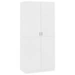 vidaXL Garde-robe Blanc 90x52x200 cm Bois d’ingénierie