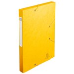 Boite De Classement Cartobox Dos 25mm Carte Lustrée - A4 - Jaune - X 25 - Exacompta