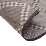 vidaXL Tapis d'extérieur marron Ø200 cm PP