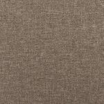 vidaXL Sommier à lattes de lit matelas et LED taupe 120x190 cm tissu