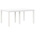vidaXL Ensemble de Salle à Manger de Jardin 7 Pièces avec Coussins Blanc Rattan Poly