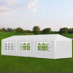 vidaXL Tente de réception 3x9 m Blanc