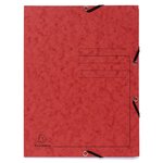 Paquet De 3 Chemises À Élastiques 3 Rabats Carte Lustrée 355gm2 - A4 - Couleurs Assorties - X 24 - Exacompta
