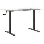 vidaXL Cadre de bureau debout noir (94-135)x60x(70-114) cm acier