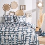 Parure de lit housse de couette 240 x 260 + 2 taies d oreiller 63 x 63