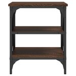vidaXL Table d'appoint Chêne marron 40x42x50 cm Bois d'ingénierie