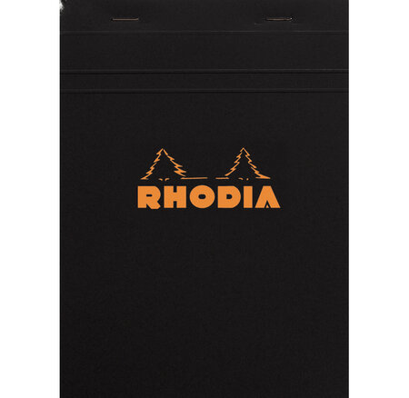 Bloc BLACK N°16 14,8x21cm 80F agrafées 80g Q.5x5 RHODIA