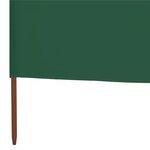 vidaXL Paravent 9 panneaux Tissu 1200 x 80 cm Vert