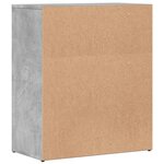 vidaXL Buffet gris béton 60x31x70 cm bois d'ingénierie