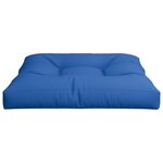 vidaXL Coussin de palette bleu royal 80x80x12 cm tissu