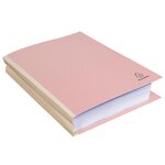 Paquet de 25 chemises dos toilé Forever® 320g/m2 - 24x32cm - Rose EXACOMPTA