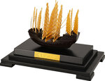 Pièce de monnaie en Cupronickel - Or g Millésime 2024 Mini Figurine SUCCESS SHIP GOLDEN