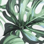 vidaXL Coussin de banc de jardin motif de feuilles 100x50x7 cm