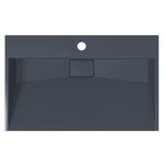 vidaXL Vasque 60x38x11 cm fonte minérale/marbre anthracite