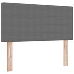 vidaXL Lit à ressorts avec matelas Gris clair 90x200 cm Velours côtelé